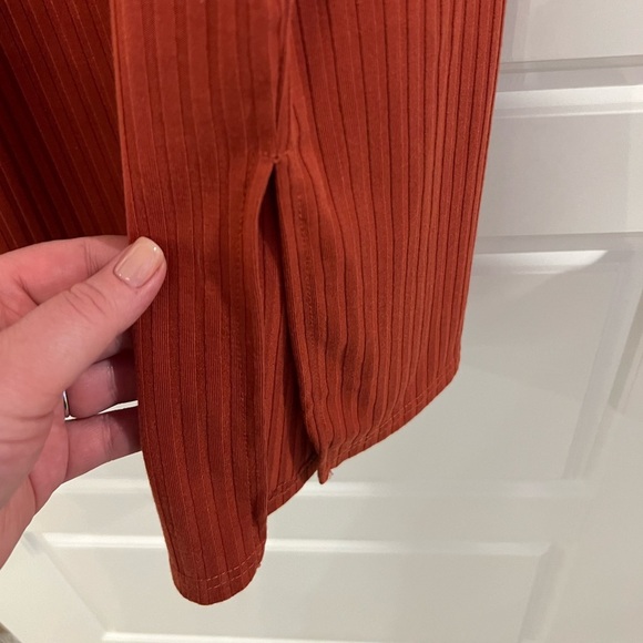 Boho Spaghetti Strap Burnt Orange Midi Dress Women’s XL - Picture 4 of 10